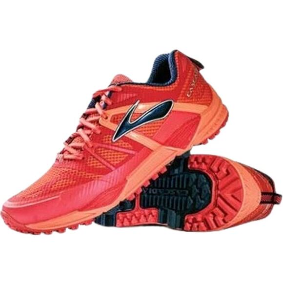 Brooks Cascadia 10 Trail Running Shoes BioMoGo DNA Flamingo Creamsicle 6 - Picture 1 of 7